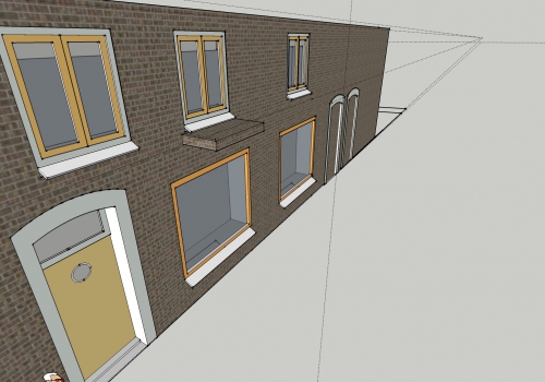 Sketchup voor architectonische ingreep. Project van 'Julieta Garcia Vazquez' 