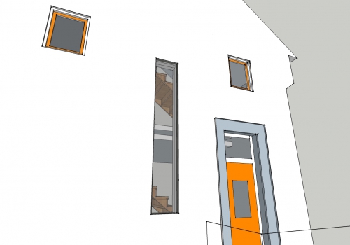 Sketchup voor architectonische ingreep. Project van 'Julieta Garcia Vazquez' 